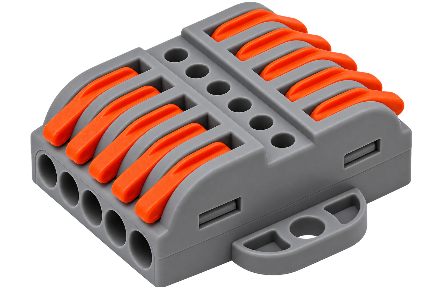 Conector Rápido Palanca Doble 5 Polos Para Cables 0,5 - 4mm