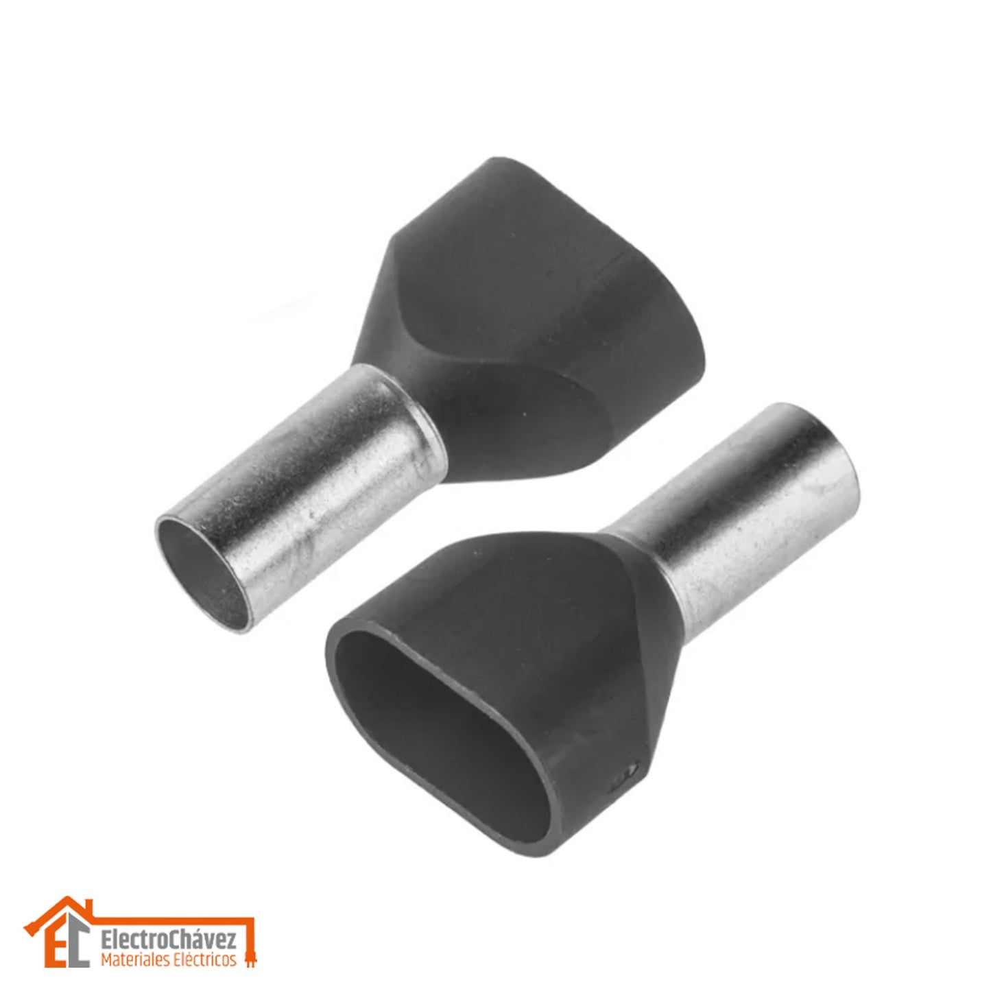 Terminal Ferrul Doble Aislado 14 awg / 2,5 mm Gris (20 unidades)