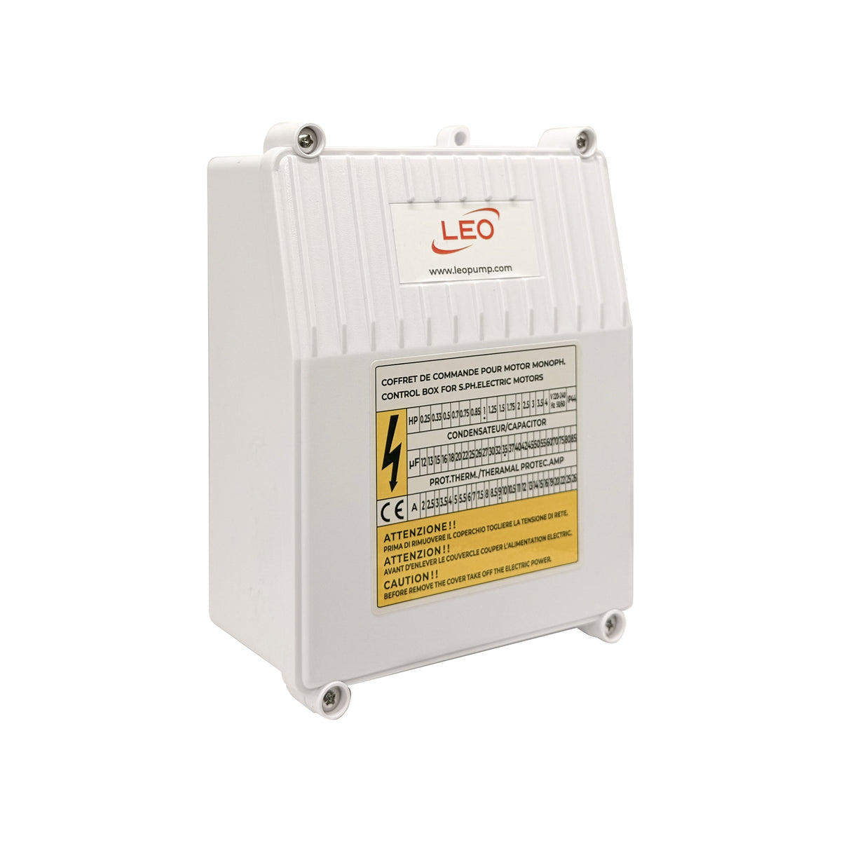 Control Box / Caja Control 1HP 35uF Para Bomba Sumergible - Leo