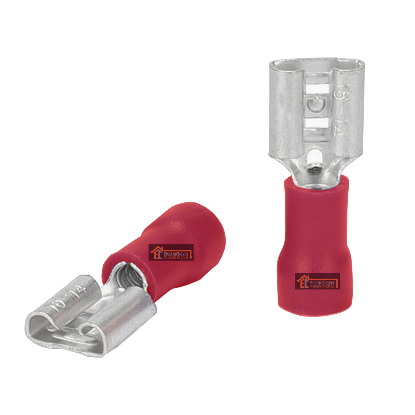 Terminal Aislado Macho Paleta Rojo (22 - 16 Awg) Unidad