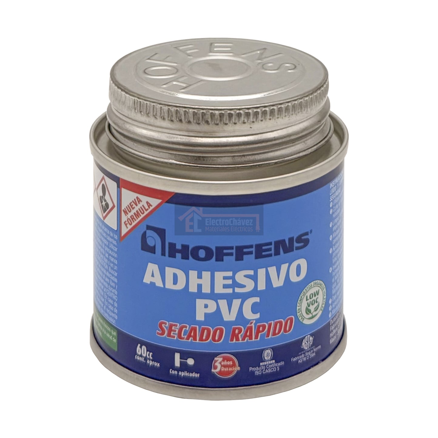 Adhesivo Pegamento para PVC 60cc Secado Rápido con Brocha