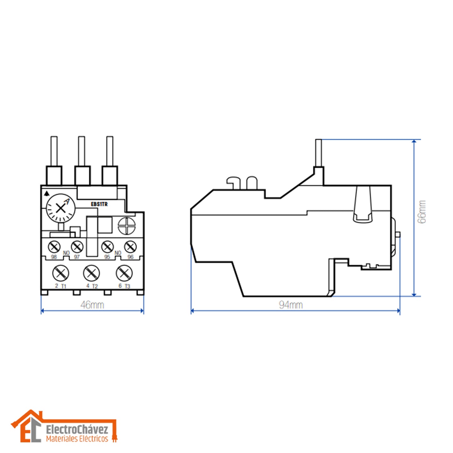 Relé Térmico Regulable (17 - 25a) para Contactor - Lexo