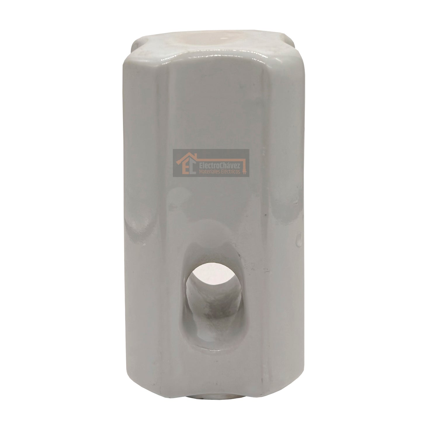 Aislador Tensión 140mm Loza / Porcelana Grande