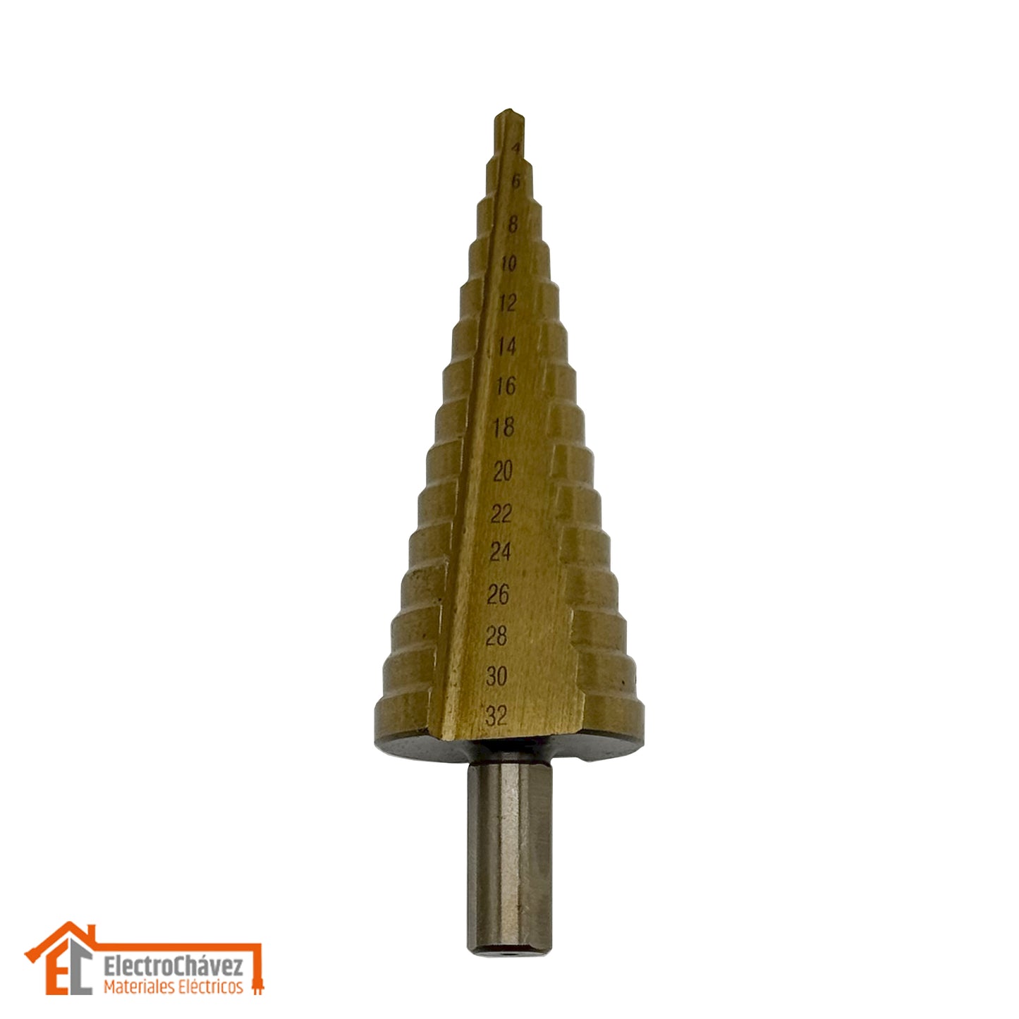 Broca Escalonada Pino 4 - 32mm Titanio Industrial - Tolsen