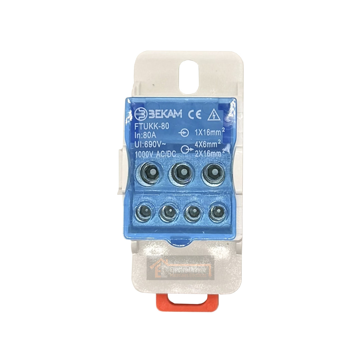 Barra Repartidora Regleta Unipolar 1x7 Polos 80a UKK80