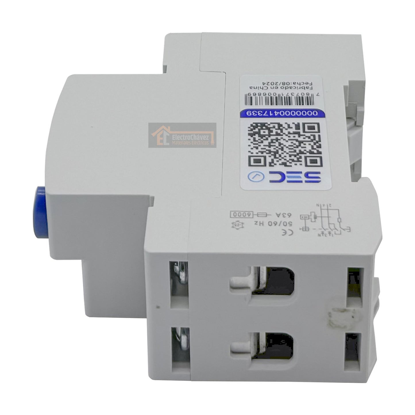 Interruptor Disyuntor Automático Diferencial 2p 25a (2x25a) 30mA Tipo AC - Lexo