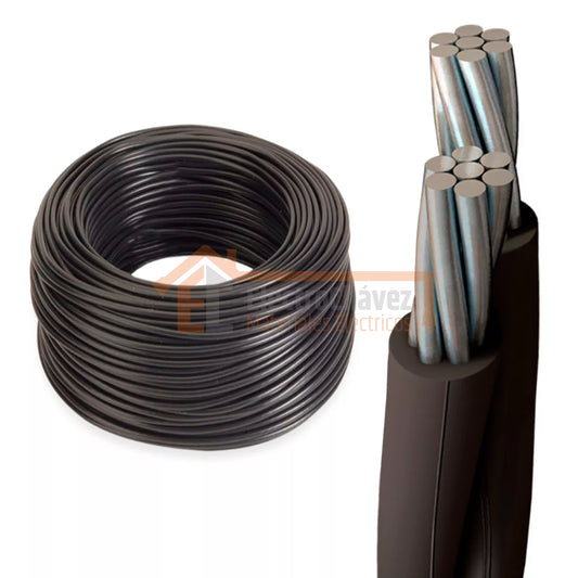 Cable De Aluminio Preensamblado 2x16 mm² Aislados (Por metro)