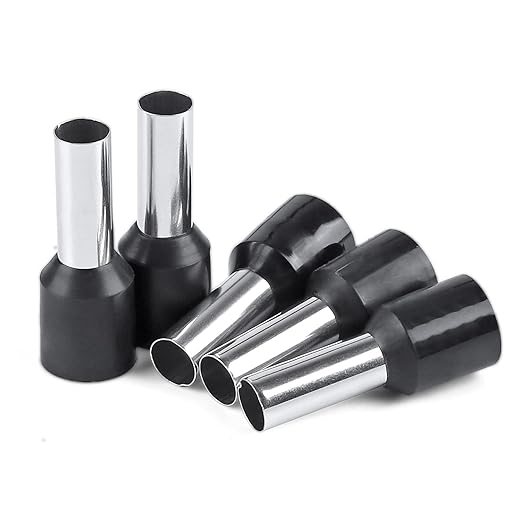 Terminal Ferrul Aislado 16 awg / 1,5 mm Negro (100 unidades)