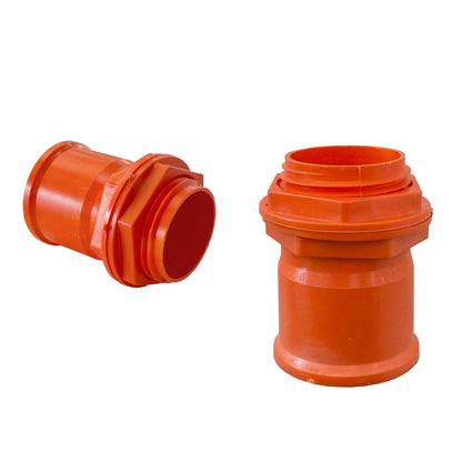Salida / Terminal De Caja Con Tuerca PVC 50mm