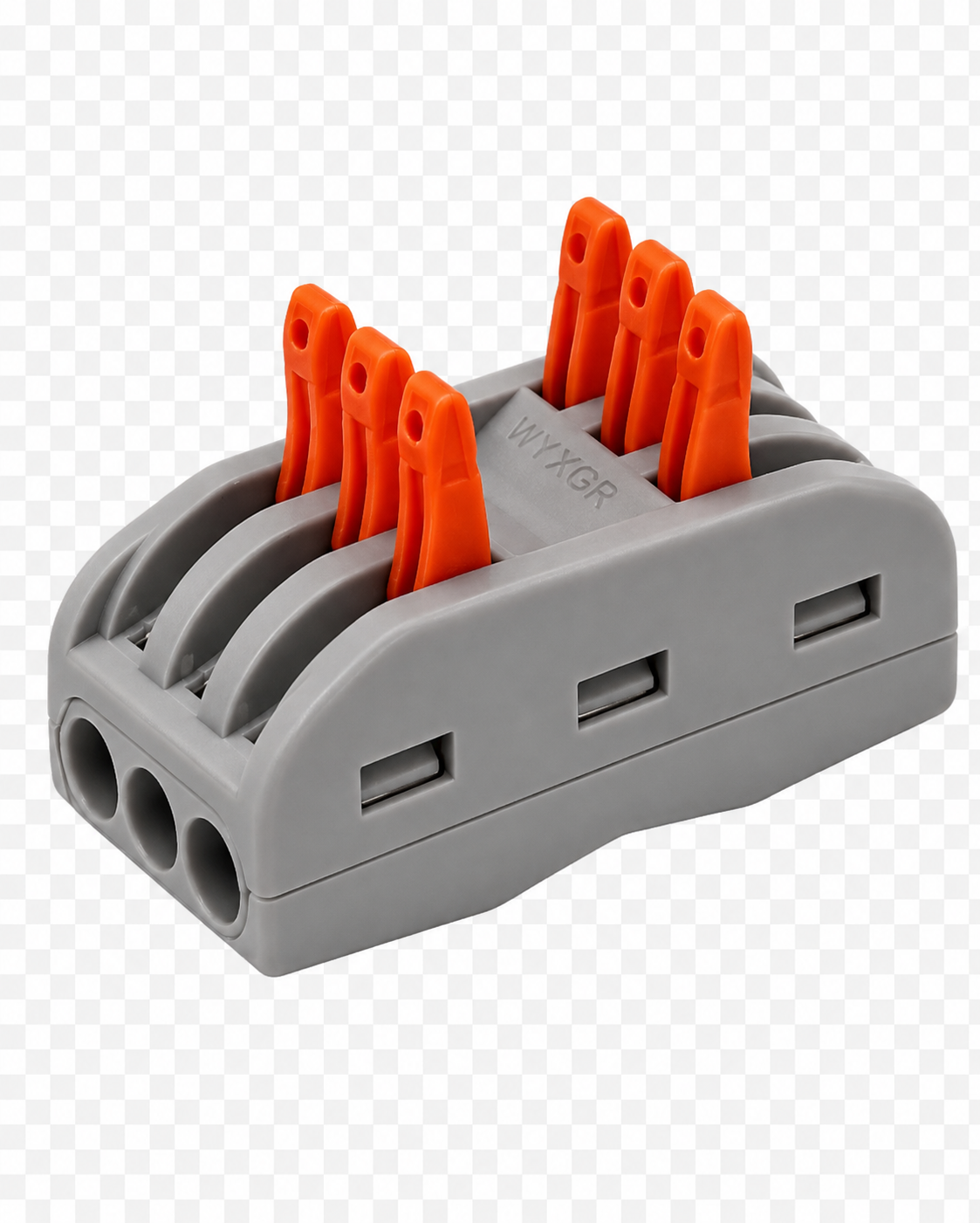 Conector Rápido Palanca Doble 3 Polos Para Cables 0,5 - 4mm