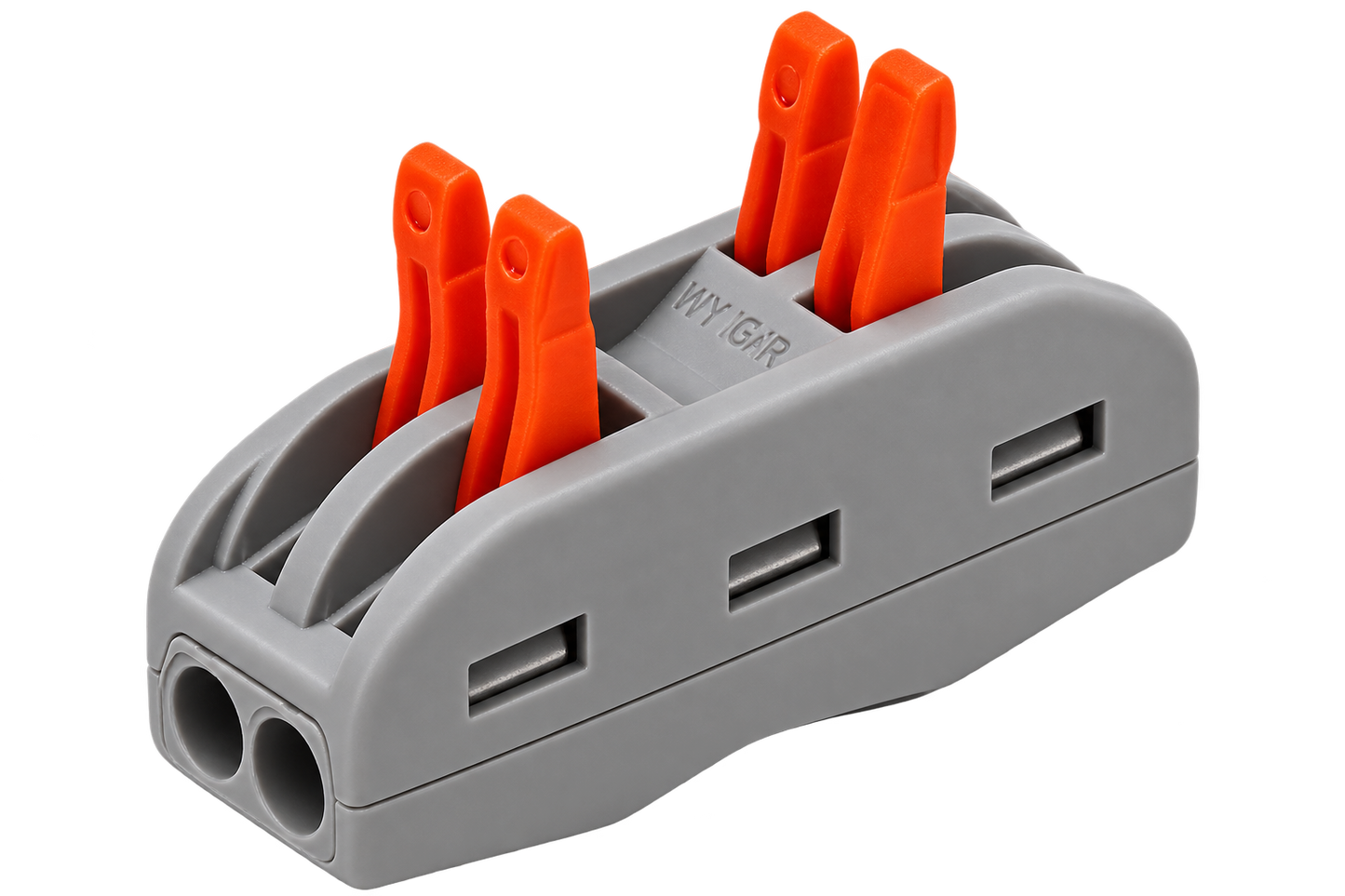 Conector Rápido Palanca Doble 2 Polos Para Cables 0,5 - 4mm