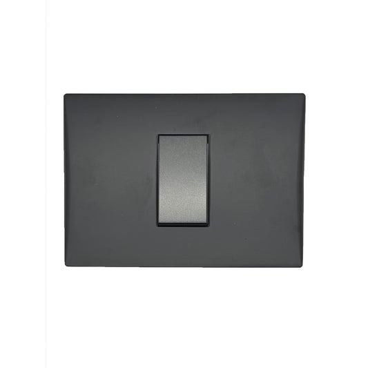 Interruptor Embutido Simple 9/24 10a Black Andes Armado Metal - Lexo