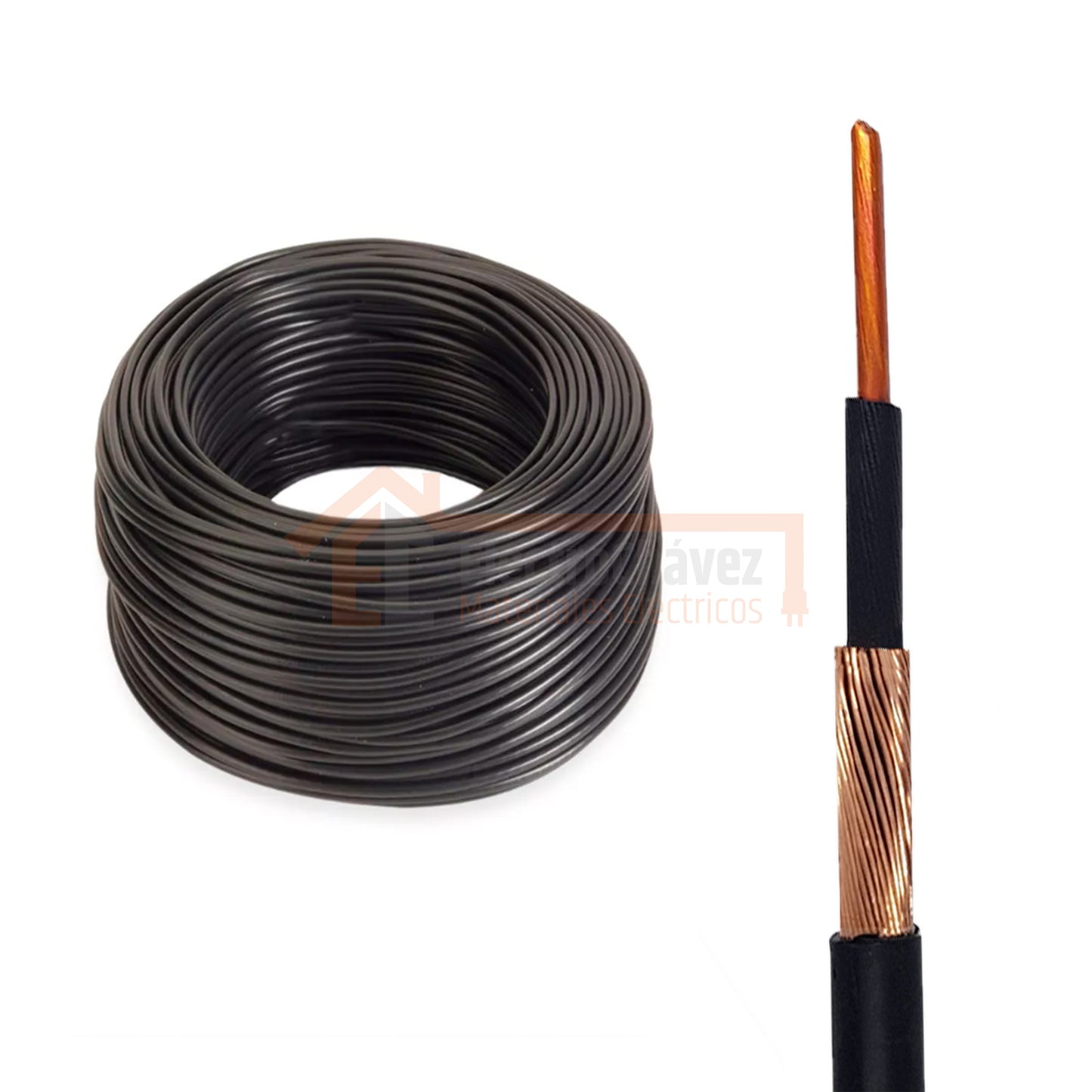Cable Alambre Concéntrico Acometida 2x6 mm² (Por metro)