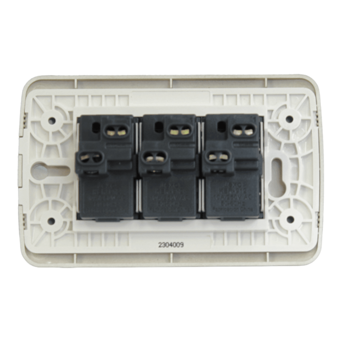 Interruptor Embutido triple 9/32 10a café / titanio Armado - Lexo