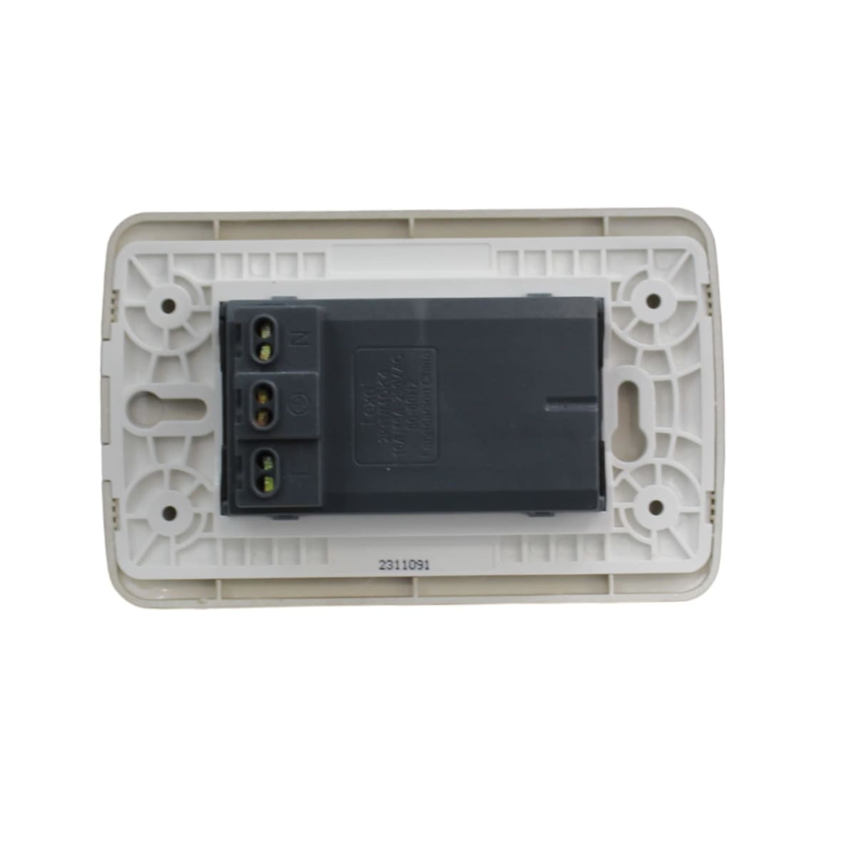 Enchufe Embutido Duplex 2p+t 16a café/ titanio Armado - Lexo