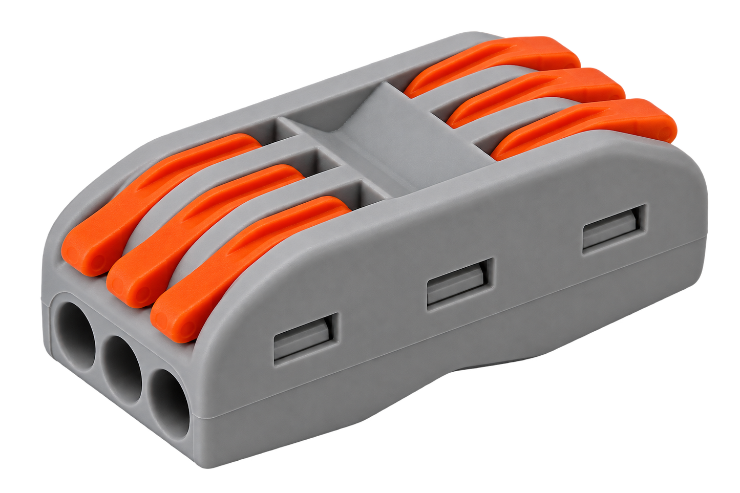 Conector Rápido Palanca Doble 3 Polos Para Cables 0,5 - 4mm