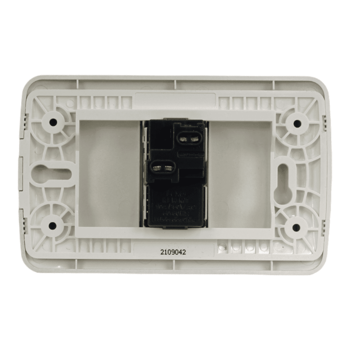 Interruptor Embutido Simple 9/12 10a blanco / Plata Armado - Lexo