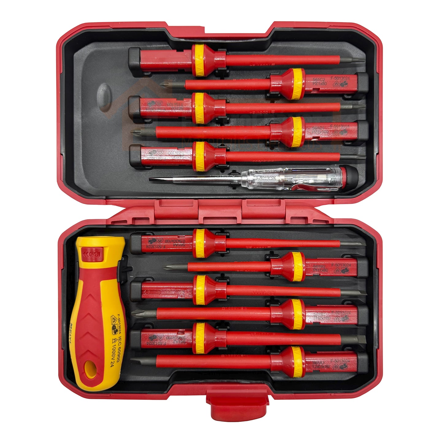 Set Maletín Desatornilladores Aislados 1000v Electricistas