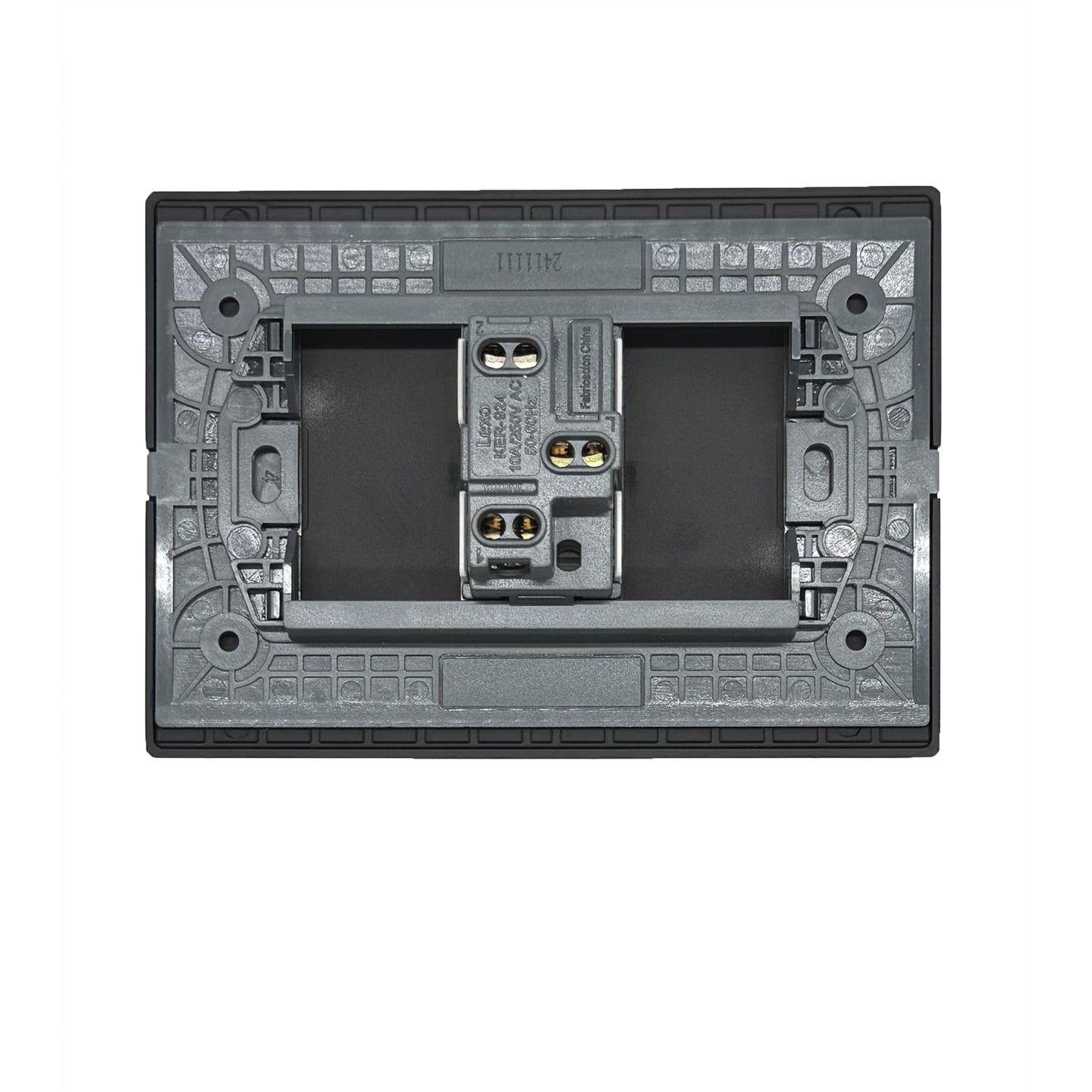 Interruptor Embutido Simple 9/24 10a Black Andes Armado Metal - Lexo