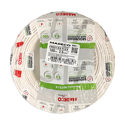 Cable Certificado Evaflex 2,5 mm² Libre De Halógeno (h07z1-k) por 100 metros