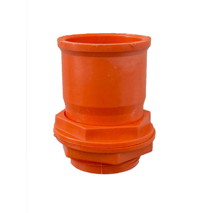 Salida / Terminal De Caja Con Tuerca PVC 63mm
