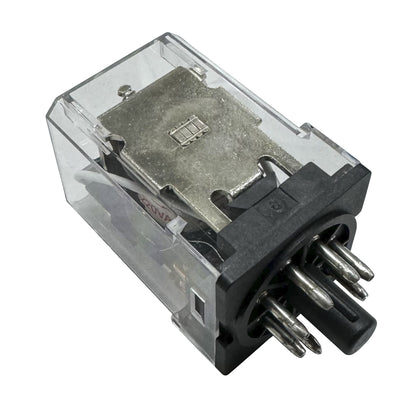 Mini Relé 8 Pin 10A 220V AC Encapsulado + Base Riel Din - CHINT