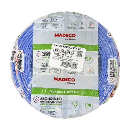 Cable Certificado Evaflex 2,5 mm² Libre De Halógeno (h07z1-k) por 100 metros