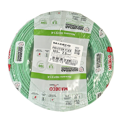 Cable Certificado Evaflex 2,5 mm² Libre De Halógeno (h07z1-k) por 100 metros