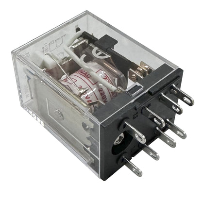 Mini Relé 8 Pin 5A 220V AC Encapsulado + Base Riel Din - CHINT