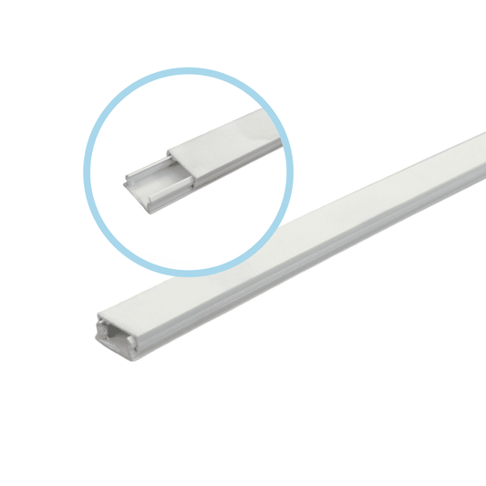 Canaleta / Moldura PVC 20x10mm Largo 2mts