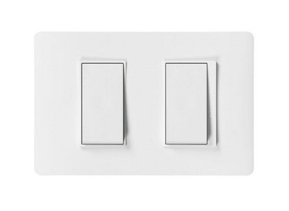 Interruptor Embutido doble 9/24 10a Blanco Armado Luzica - Bticino