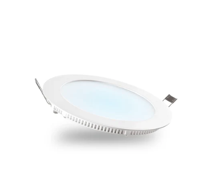 Foco Panel Led Metálico 18w Luz Fría Embutido Redondo