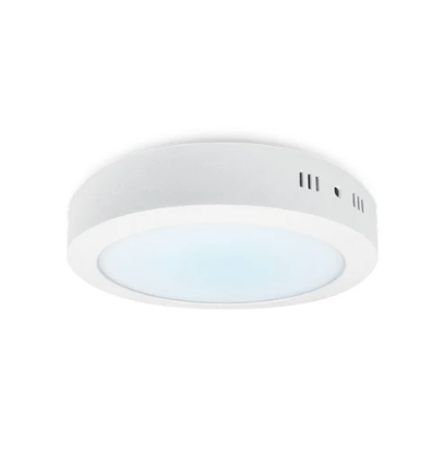 Foco Panel Led Metálico 24w Luz Fría sobrepuesto Redondo