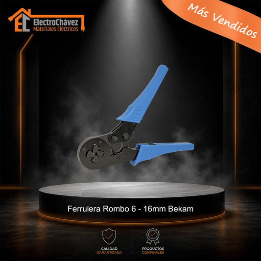 Ferrulera Cuadrada Rombo 6 - 16mm (10-5awg) - Bekam