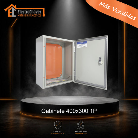 Gabinete Tablero Metálico Eléctrico 400x300x200 1 puerta Ip65