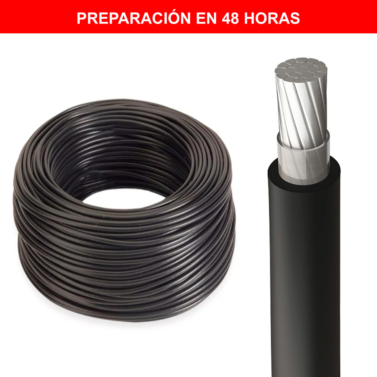 Cable Aluminio Subterráneo 1x120 mm² Aislado (Por metro)