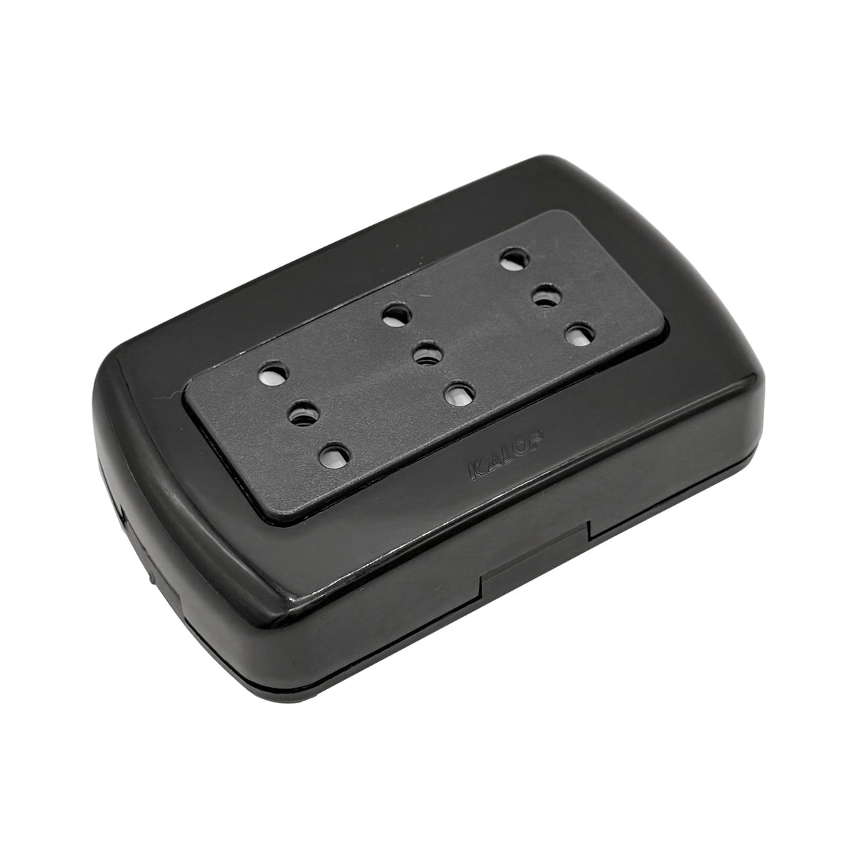 Enchufe Triple 2p+t 10a Sobrepuesto Negro - KALOP