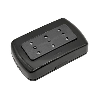 Enchufe Triple 2p+t 10a Sobrepuesto Negro - KALOP