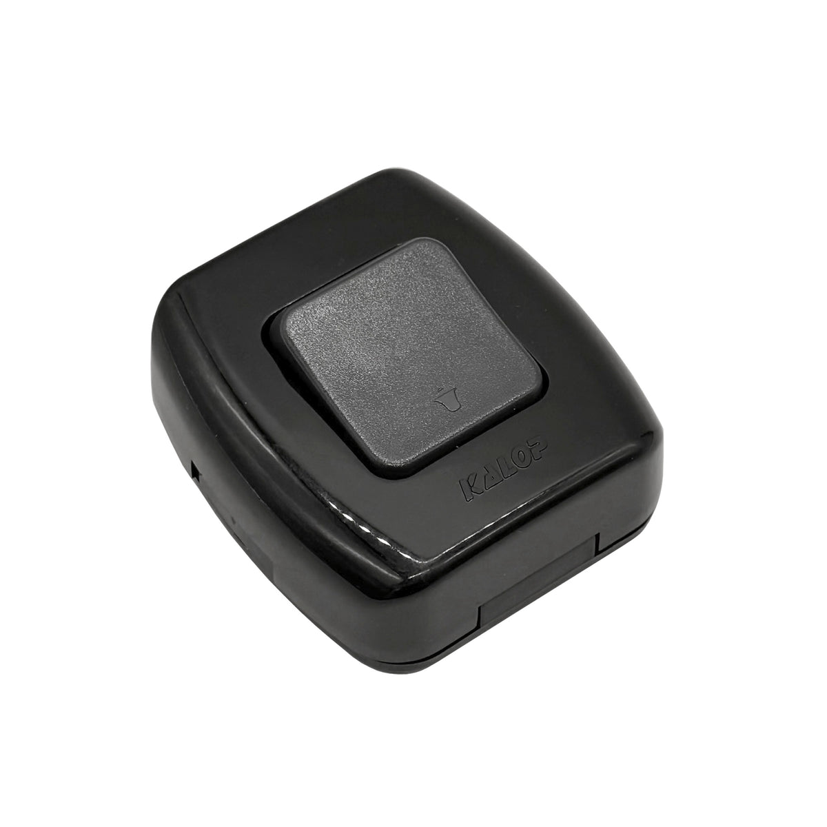 Pulsador Timbre Simple 10a Sobrepuesto Negro - KALOP