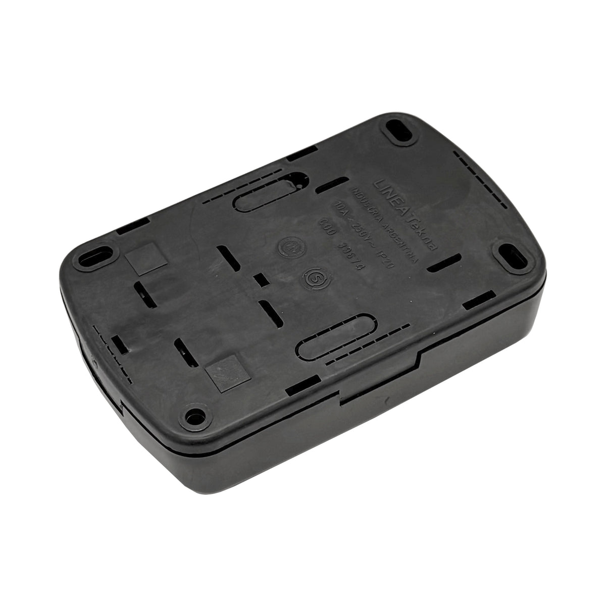 Interruptor + Enchufe Simple 2p+t 10a Sobrepuesto Negro - KALOP