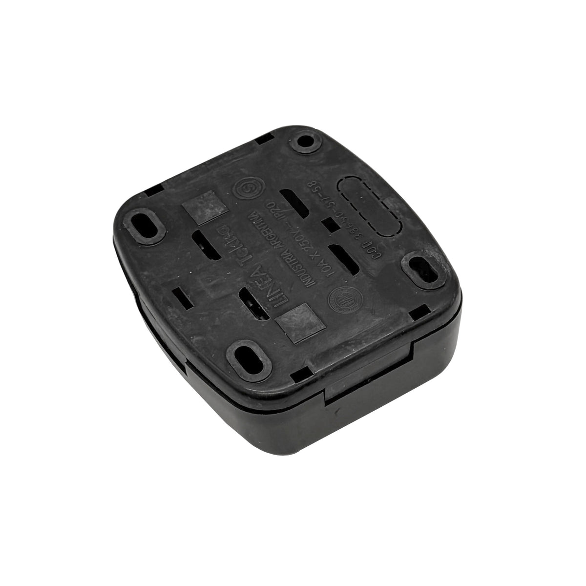 Interruptor Simple 9/12 10a Sobrepuesto Negro - KALOP