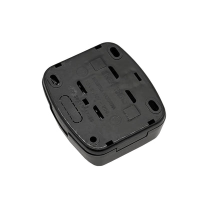 Pulsador Timbre Simple 10a Sobrepuesto Negro - KALOP