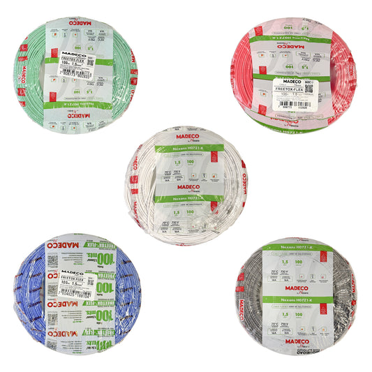 Cable Certificado Evaflex 1,5 mm² Libre De Halógeno (h07z1-k) por 100 metros