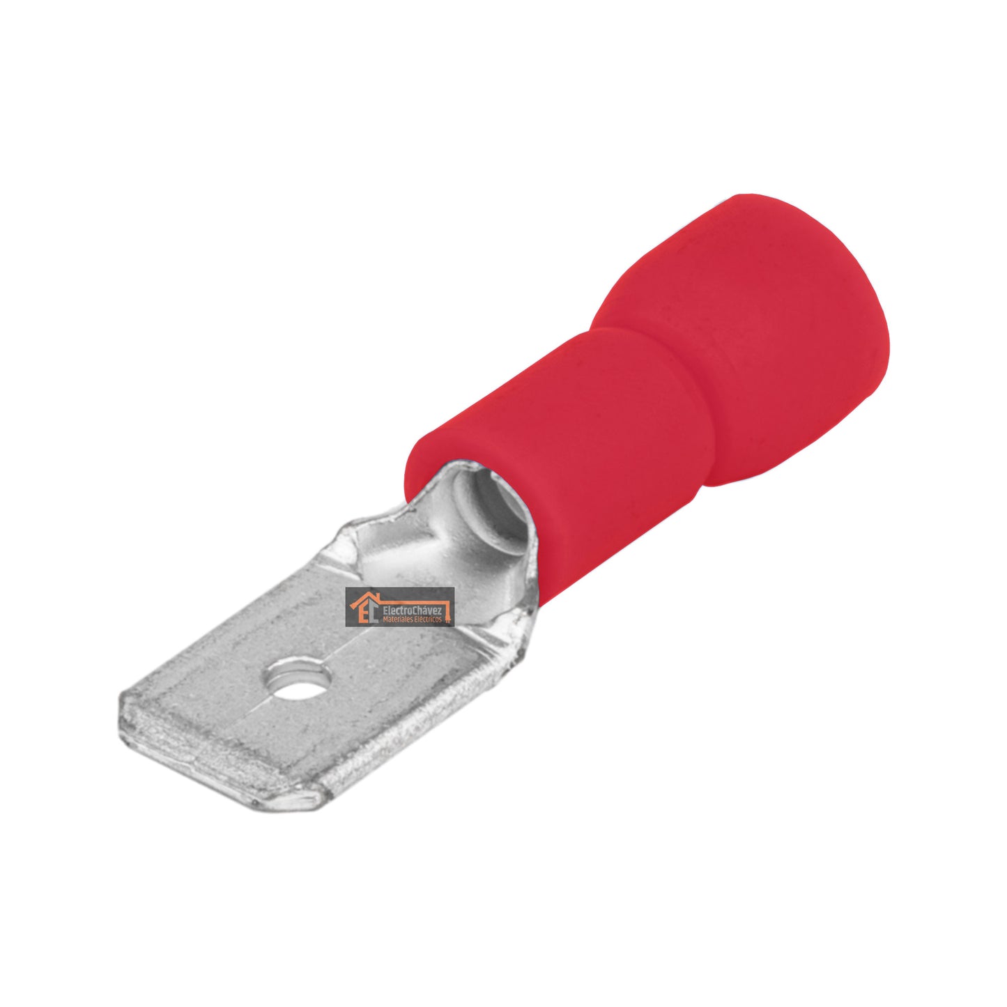 Terminal Aislado Macho Paleta Rojo (22 - 16 Awg) Unidad