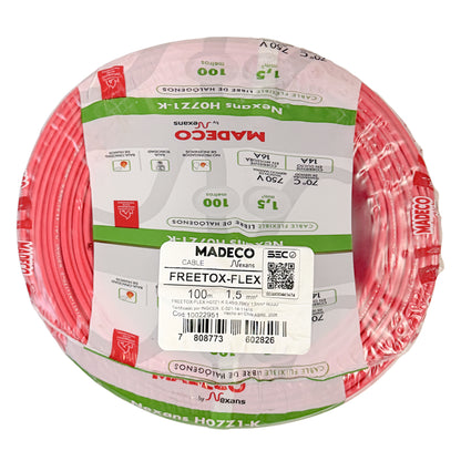 Cable Certificado Evaflex 1,5 mm² Libre De Halógeno (h07z1-k) por 100 metros