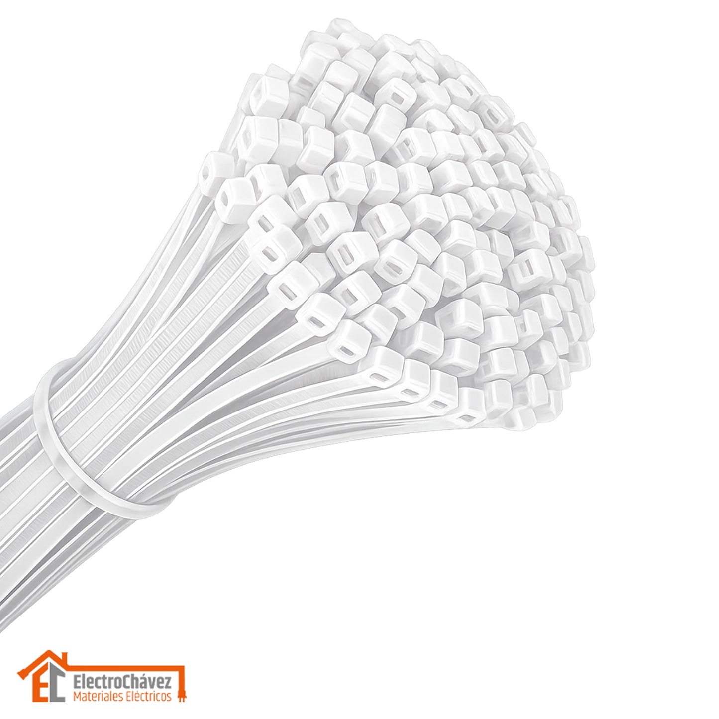 Amarra Cables 200 x 3,6 mm (100 Unidades) Blanco