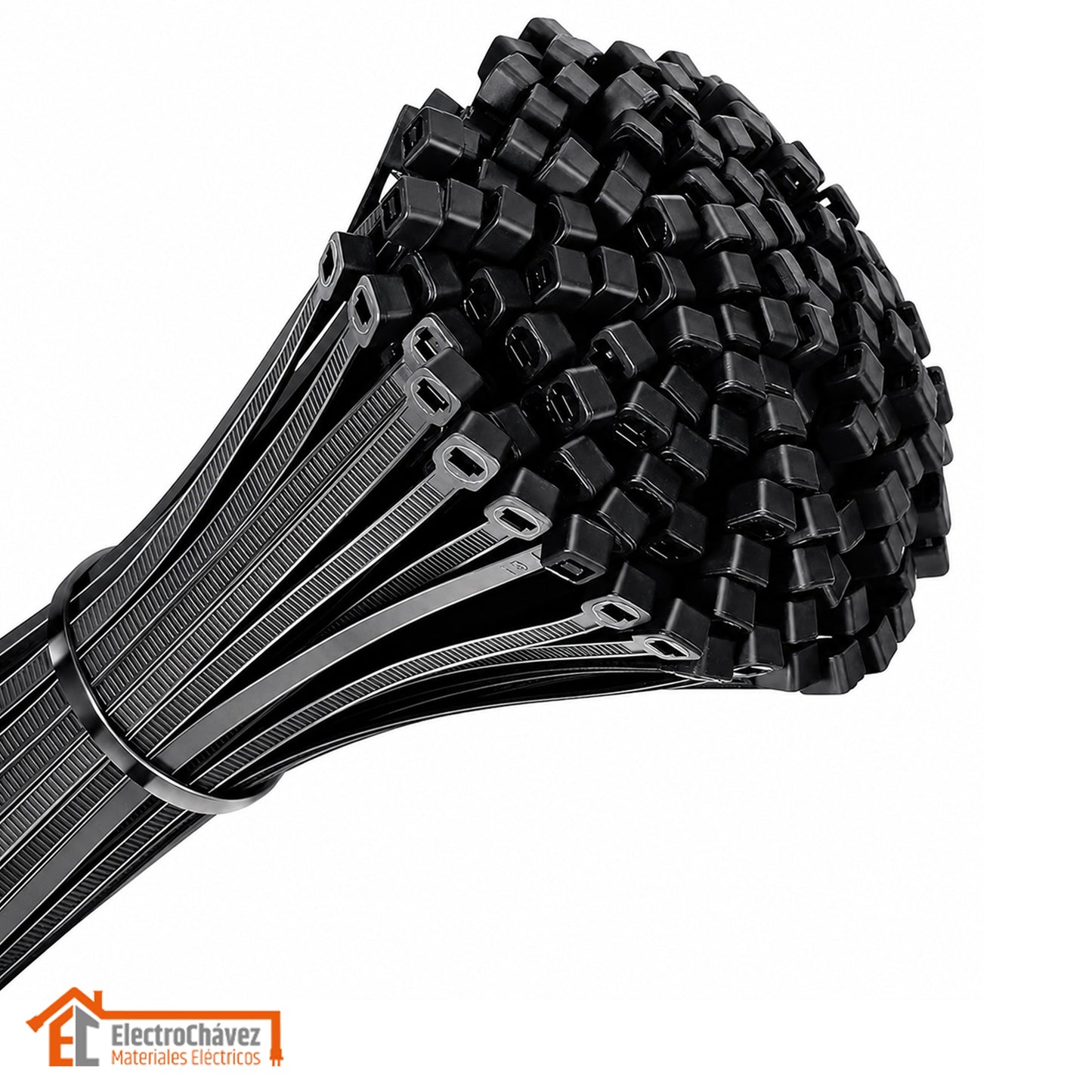 Amarra Cables 610 x 4,8 mm (100 Unidades) Negro