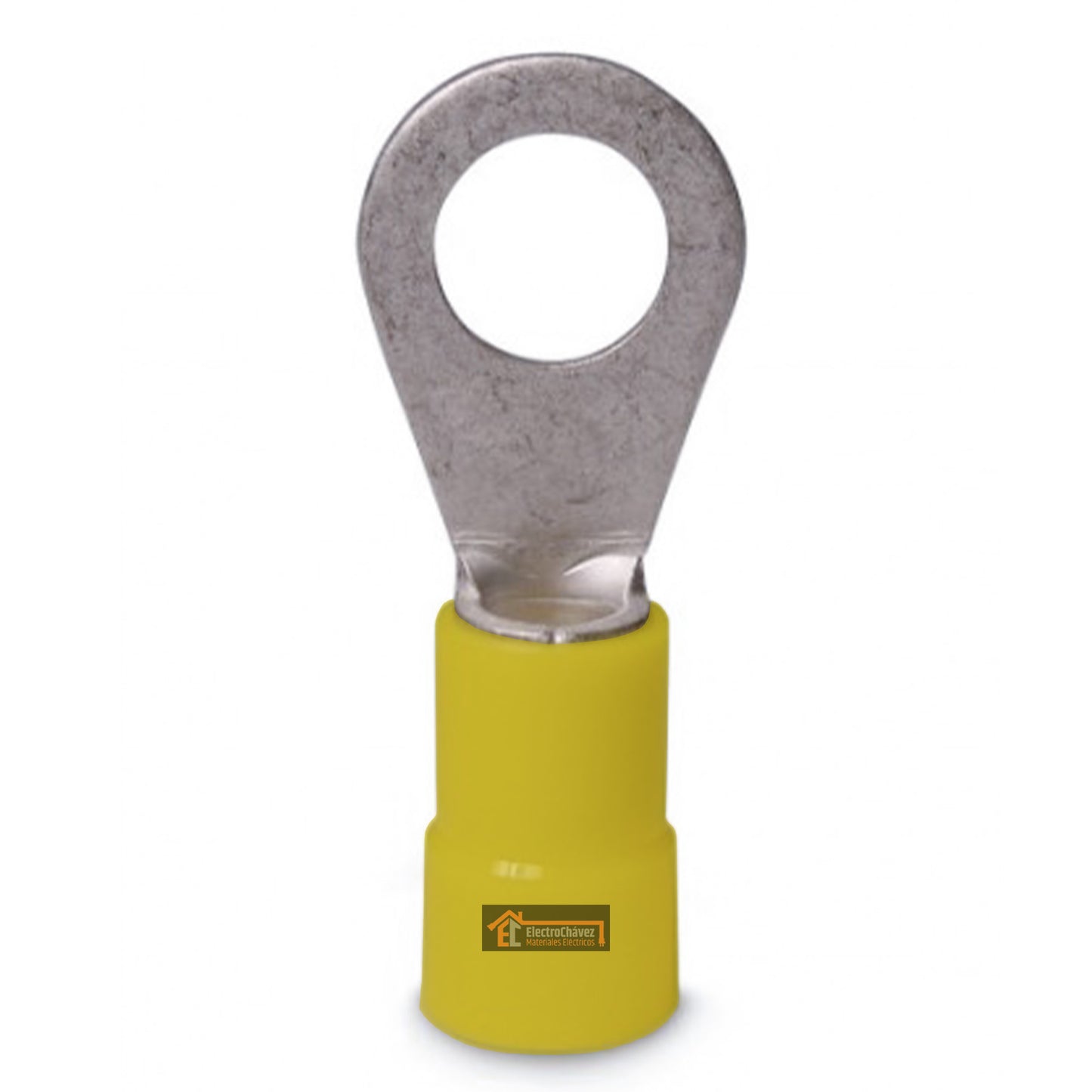 Terminal Aislado Anillo Ojo 5 mm Amarillo (12 - 10 Awg) Unidad
