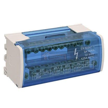 Barra Repartidora Regleta Bipolar 2x11 Polos