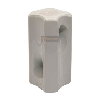 Aislador Tensión 140mm Loza / Porcelana Grande